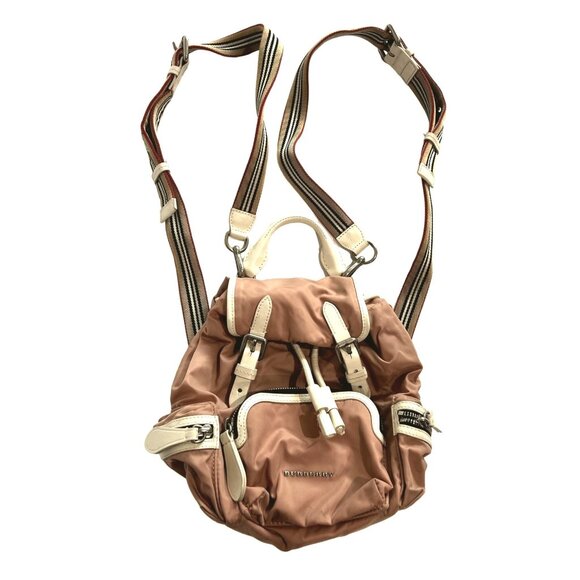 Burberry Small Rucksack Backpack in Nylon- Powder Pink - Picture 1 of 8